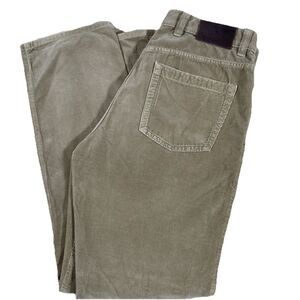 Ermenegildo Zegna Men’s Corduroy Pants 36 Beige Italy 100% Cotton Luxury Casual
